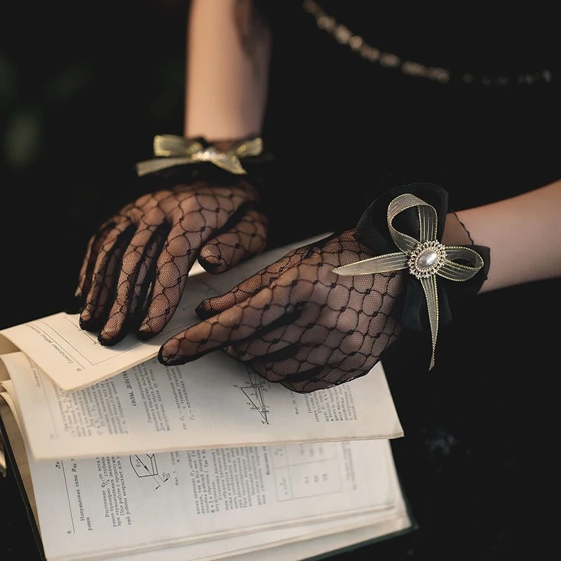 【爵色天使】睡衣伴侣蕾丝手套御姐风