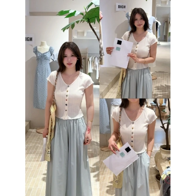 67230#手感也太软糯了~奶油感上衣超舒服的