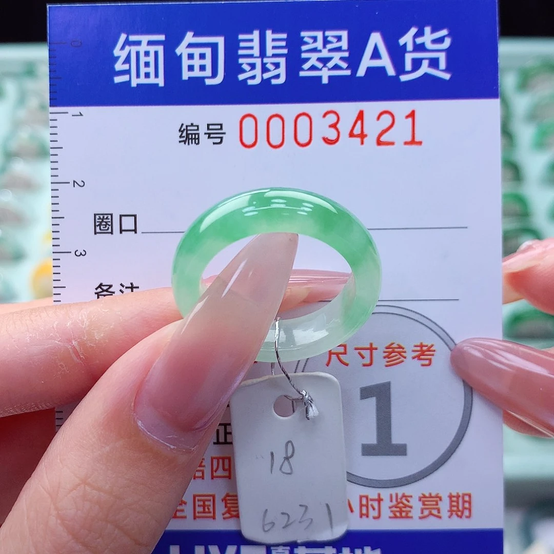 翡翠戒指未镶嵌18号