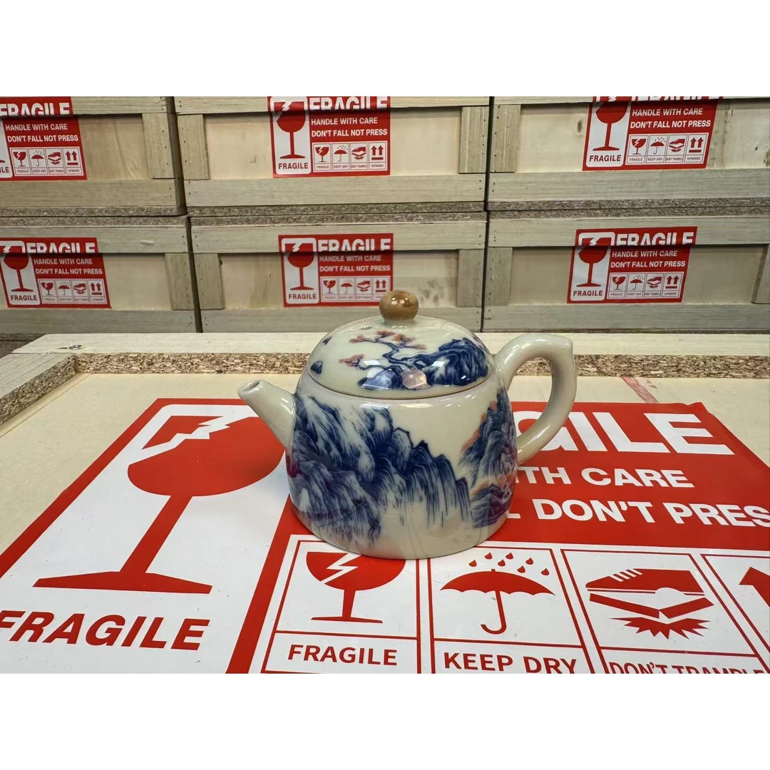 粉彩山水茶壶2562