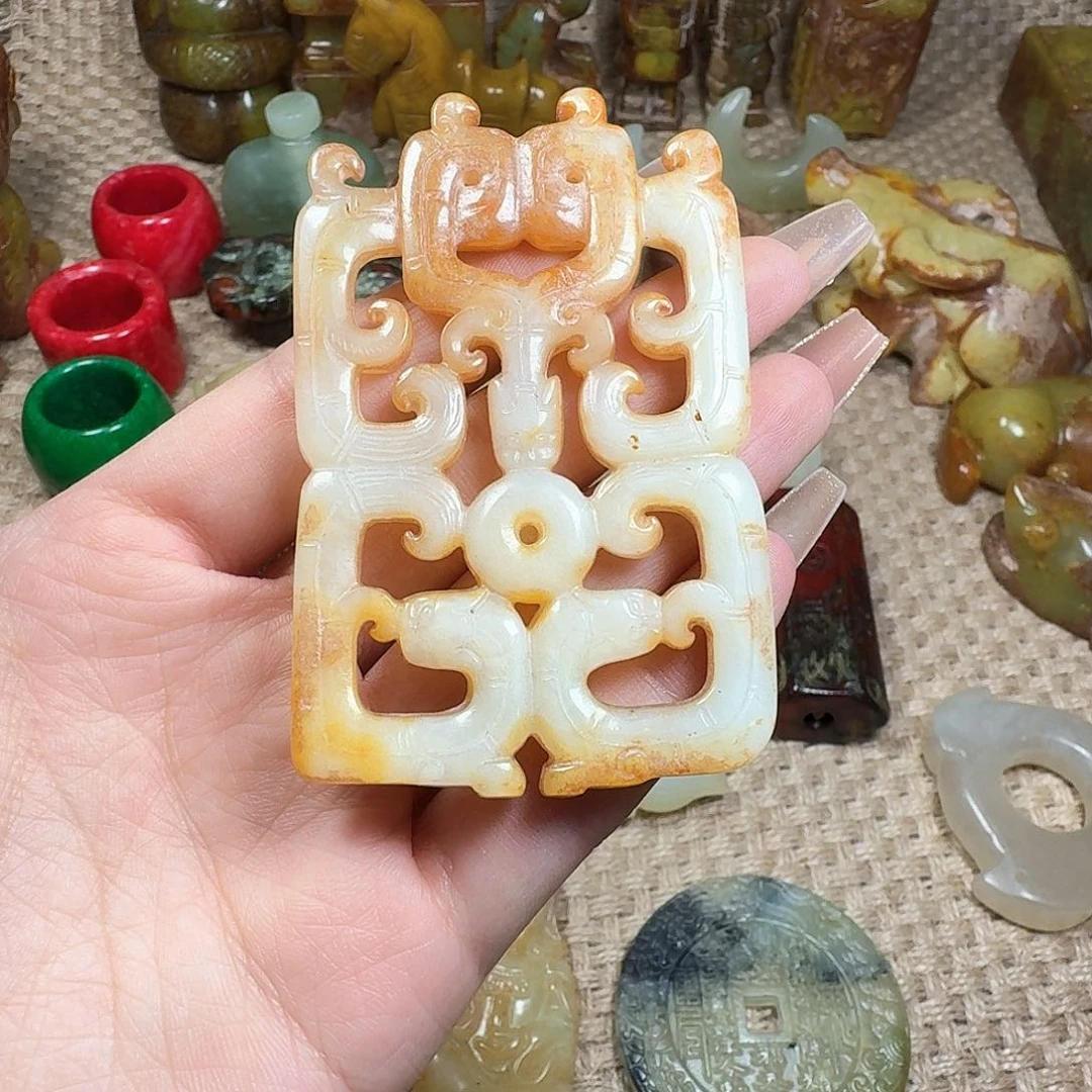 白玉菩提吊坠挂件