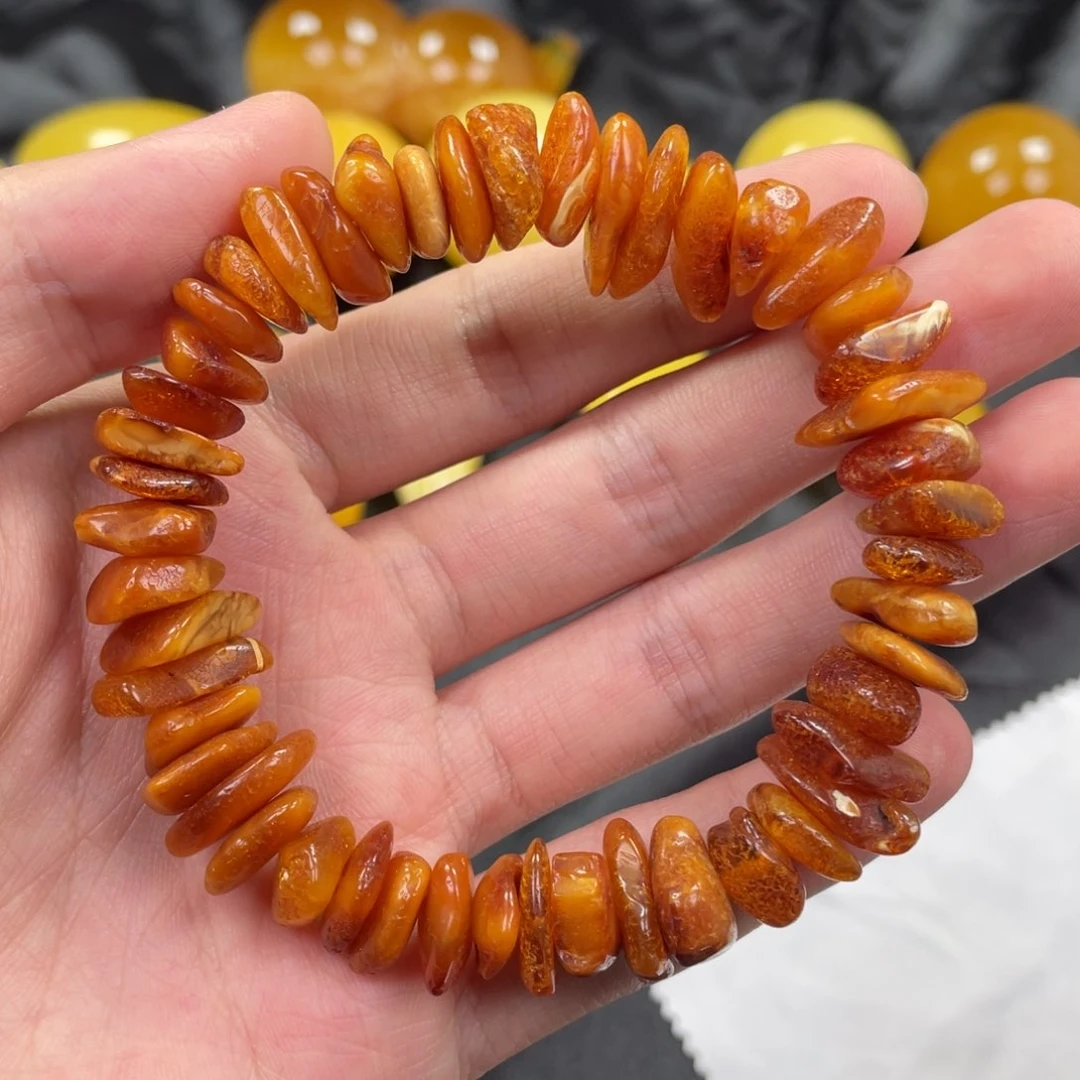 未镶嵌蜜蜡手链手串