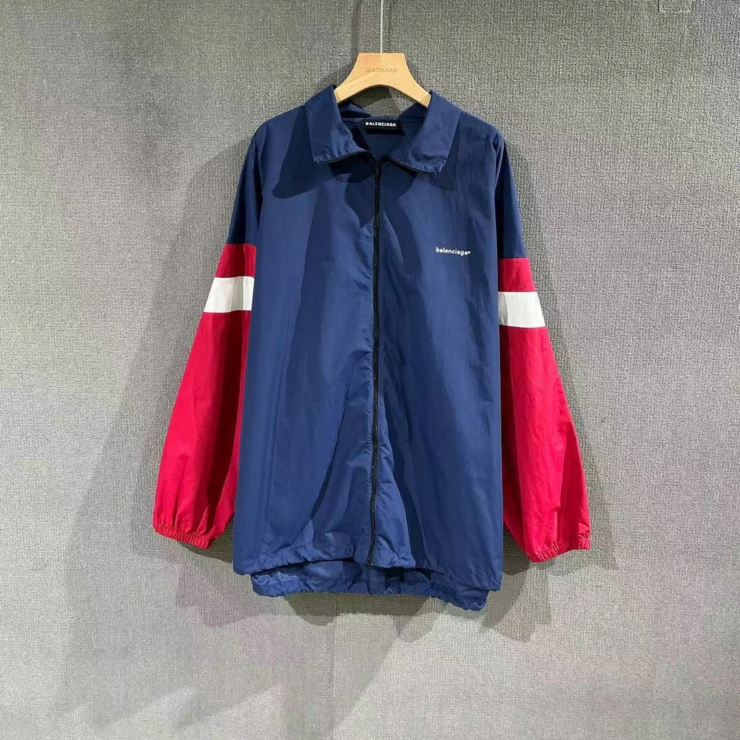 未使用 Balenciaga/巴黎世家 （pm）小写logo拼色冲锋衣 37码/3212
