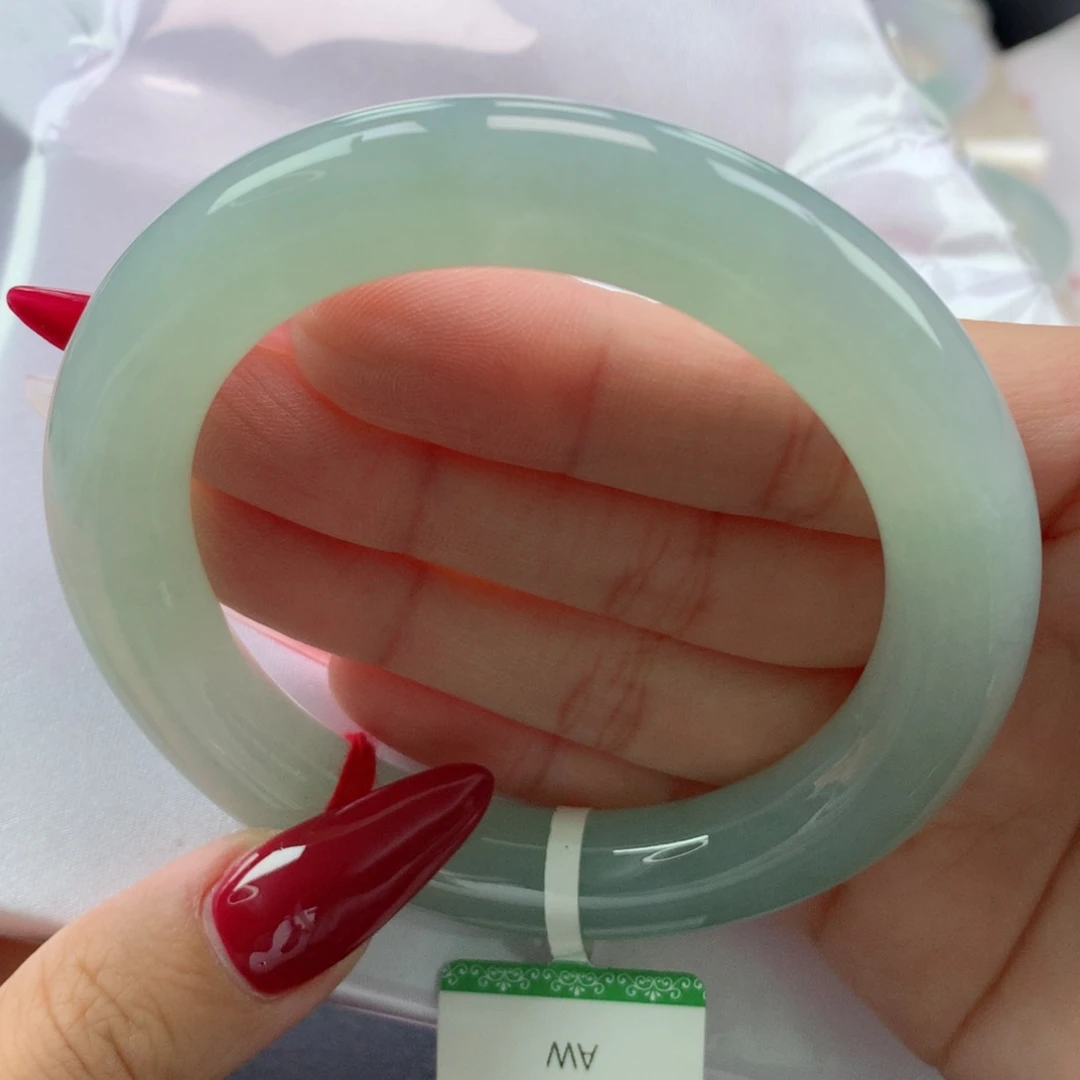 未镶嵌手镯翡翠缅甸天然翡翠A货56.5