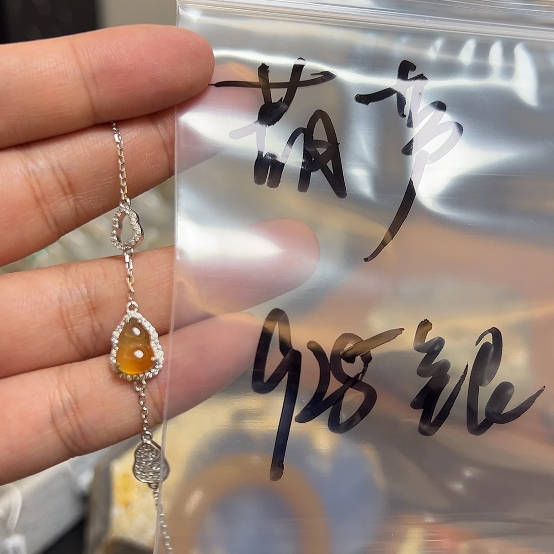 玛瑙/玉髓银S925镶嵌珠宝半成品