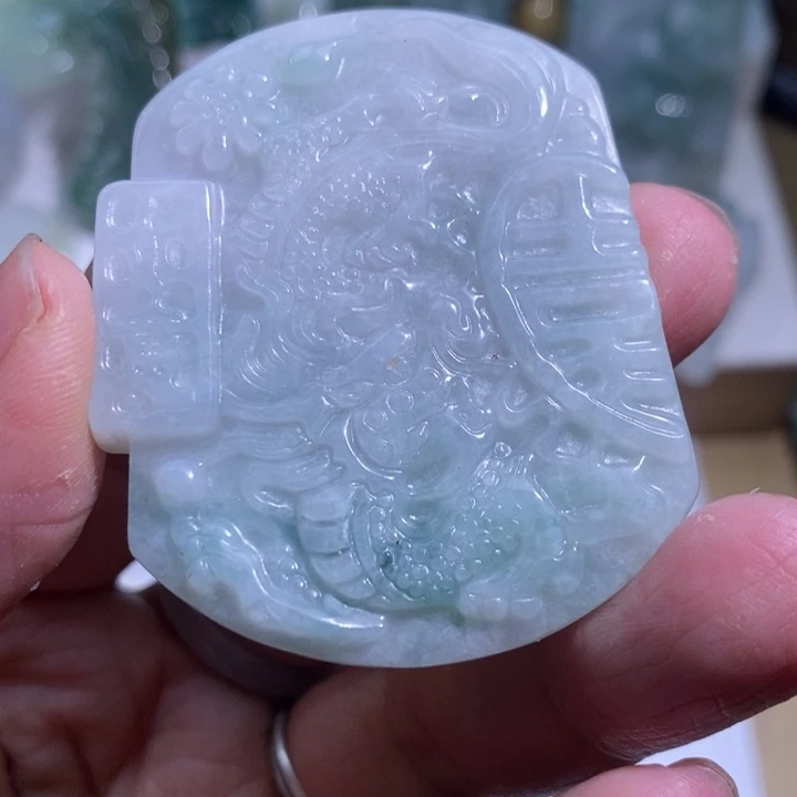 【闪购商品】颈饰未镶嵌翡翠龙牌