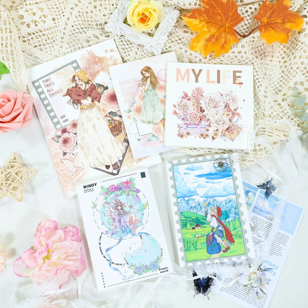 拼贴本双面ins风手账素材本胶带拼贴本 卡卡本分镜本趣记本