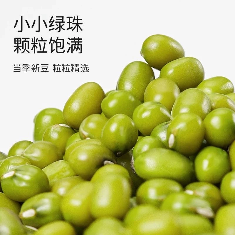 当季新绿豆东北黑龙江当季绿豆出沙五谷杂粮消暑绿豆汤可发绿豆芽