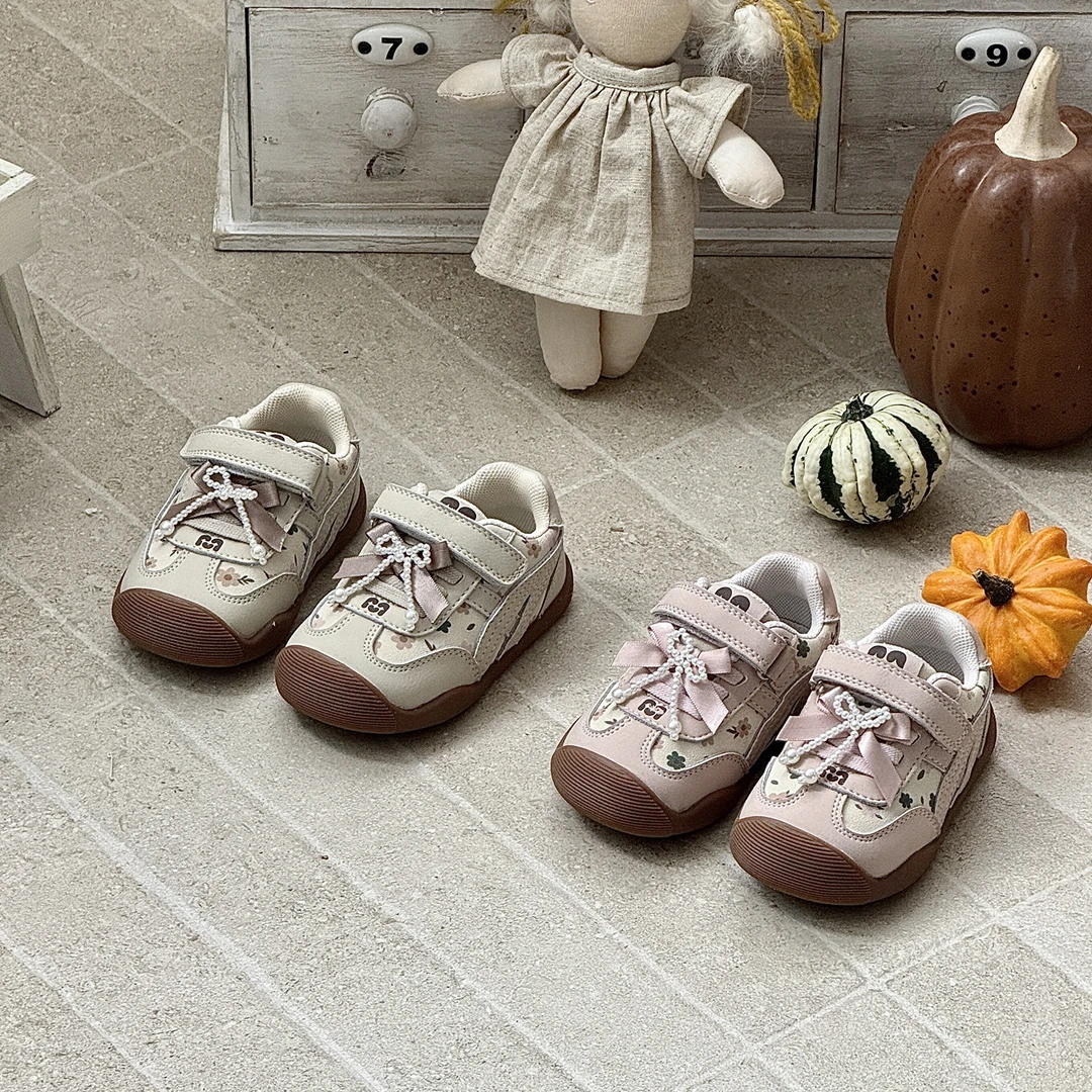 『FloralStep』森系碎花蝴蝶结儿童学步鞋休闲春秋童鞋 256109