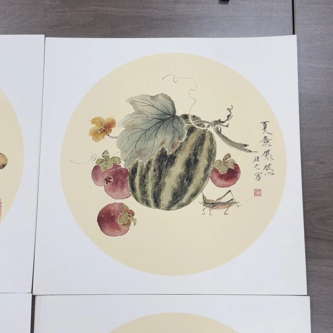 国画国画作品山水花鸟