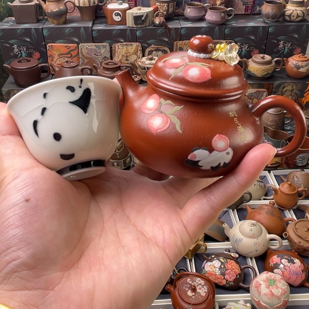 茶壶紫砂135cc一壶一杯