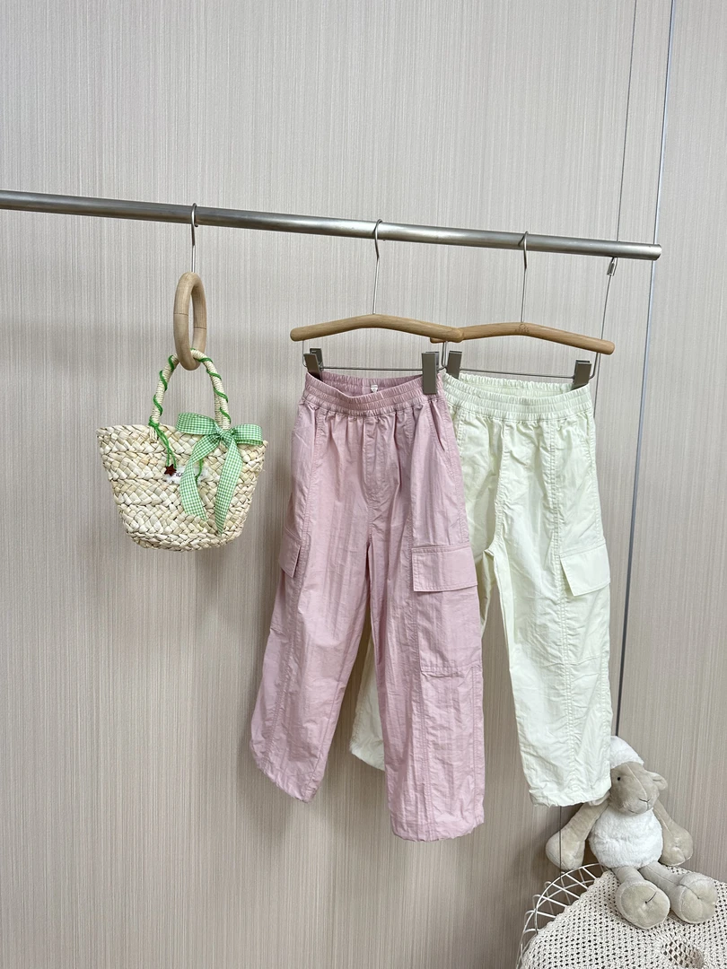 儿童春夏款工装长裤百搭男女童夏季防蚊裤棉宽松休闲裤2025190
