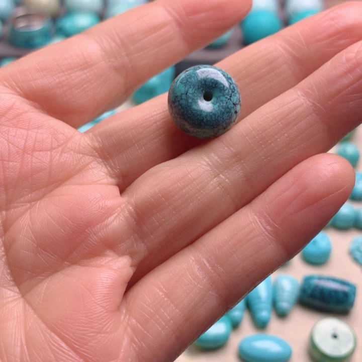 绿松石未镶嵌颈饰