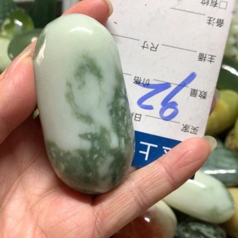 蛇纹石玉未镶嵌手把件