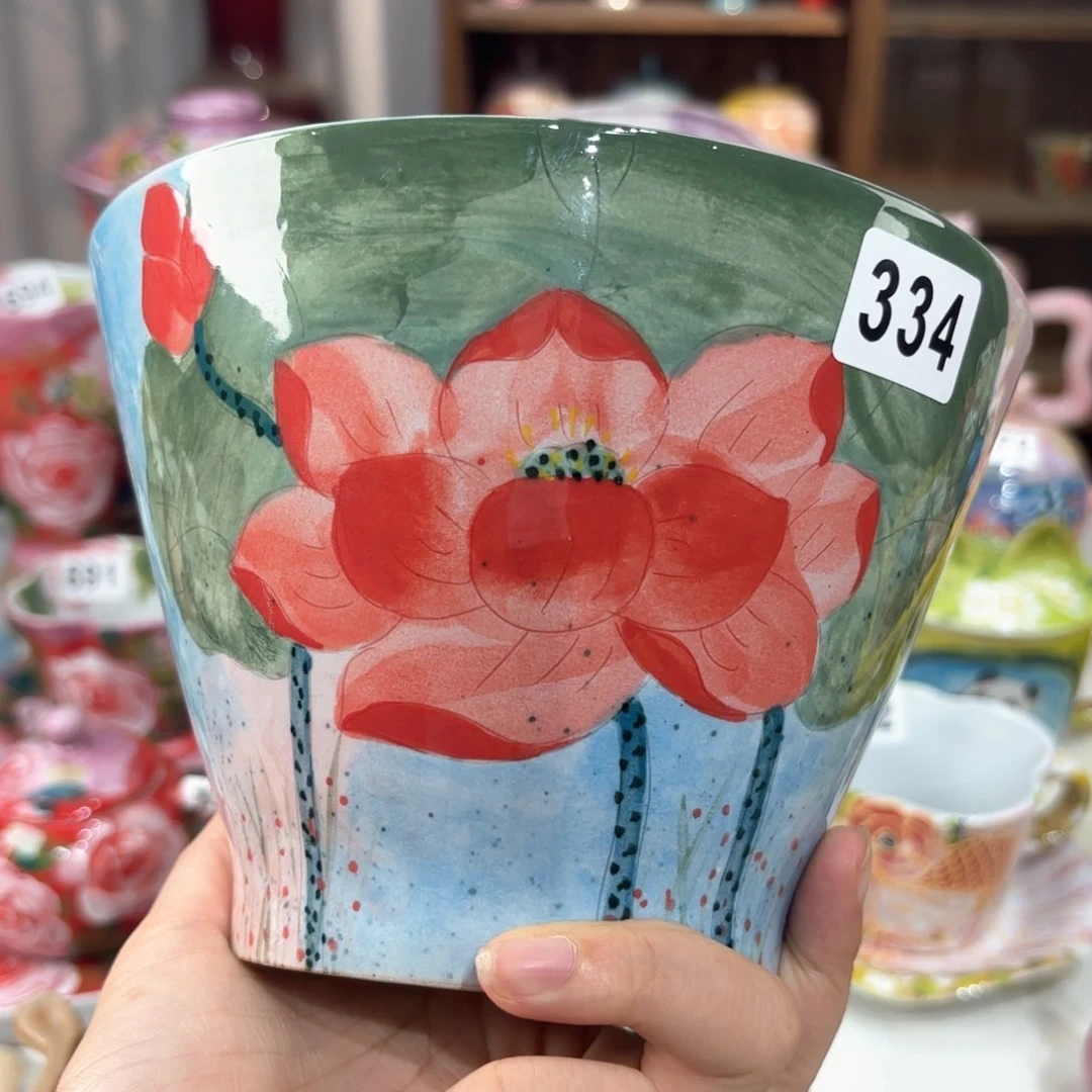 景德镇手绘高温釉下彩陶瓷茶具