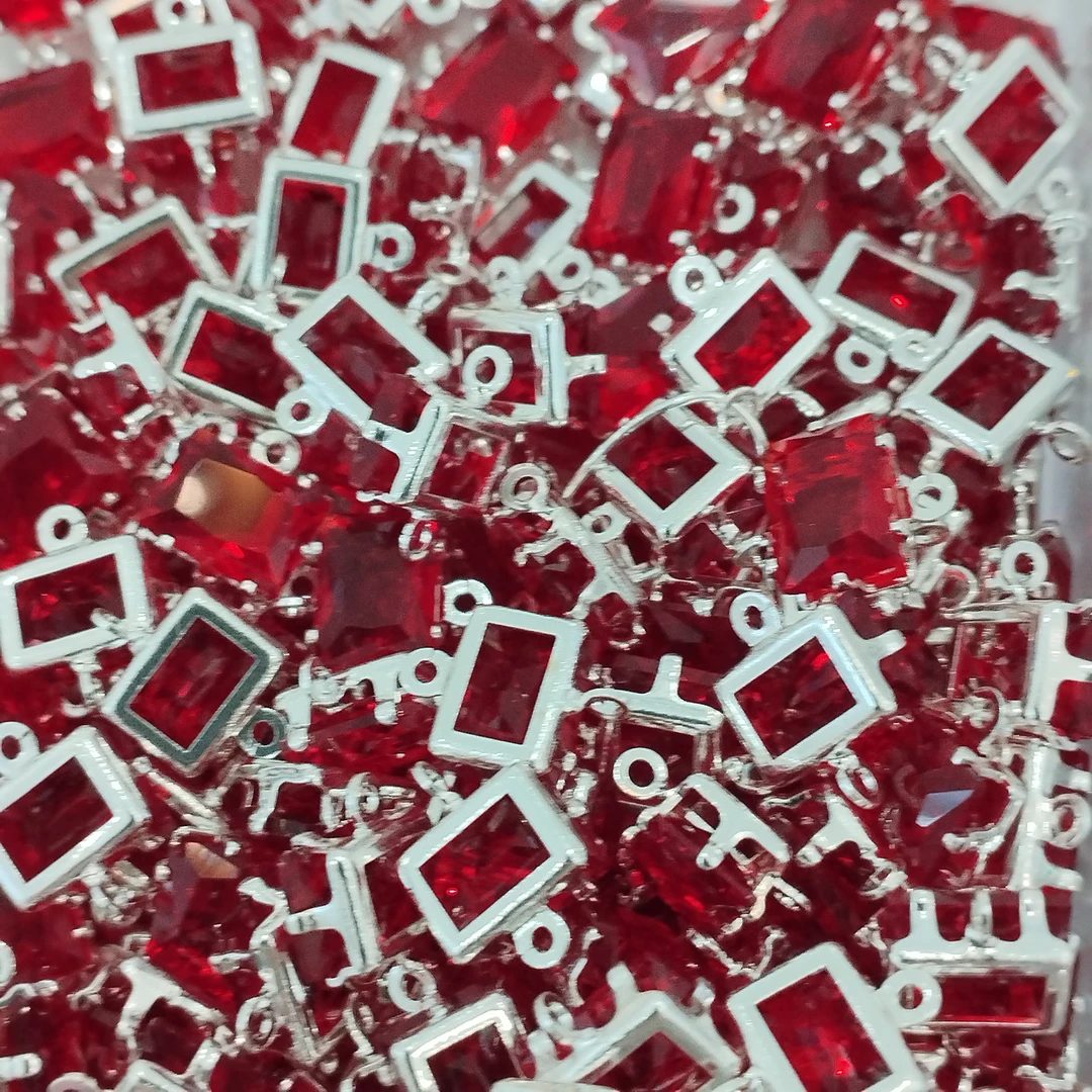 【厂家直销】diy宝石配件双吊串珠配件项链 手链