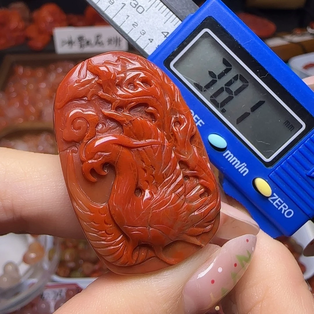 南红玛瑙未镶嵌颈饰