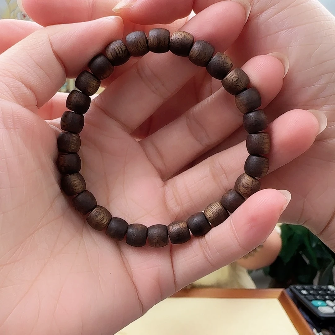手串沉香鼓珠单圈7mm4g+
