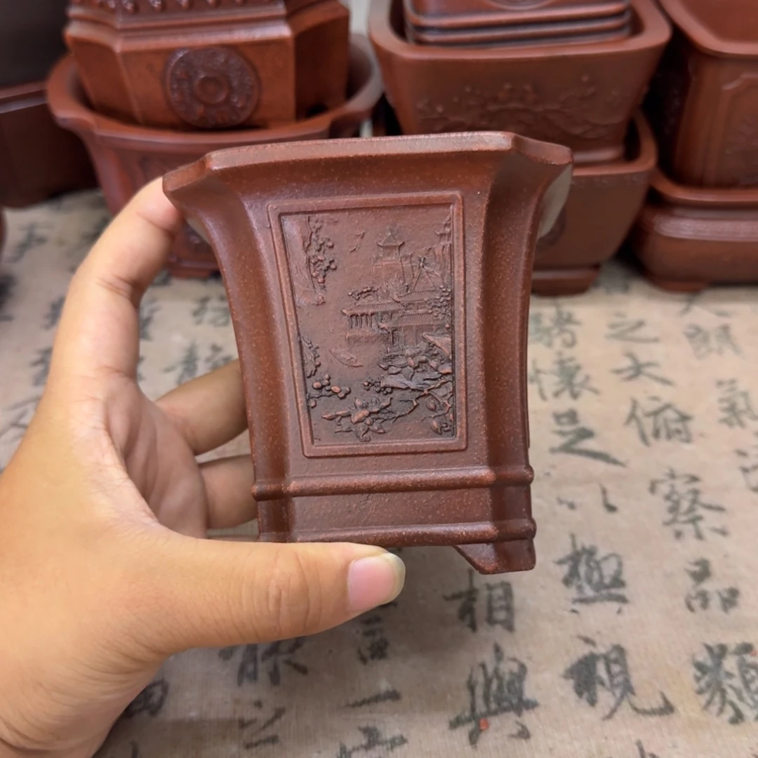 花盆紫砂9x10内经紫砂花盆