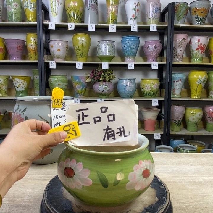 景德镇高温陶瓷花盆