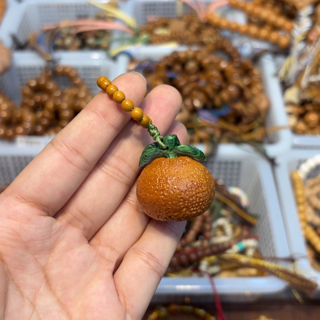 白玉菩提吊坠仿真砂糖橘
