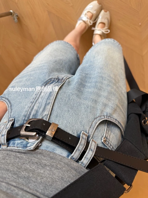 青木子Suleyman【牛仔五分裤】2025新款牛仔裤