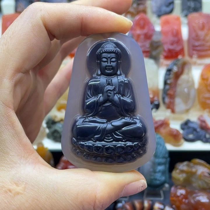 玛瑙/玉髓吊坠(赠链)未镶嵌吊坠
