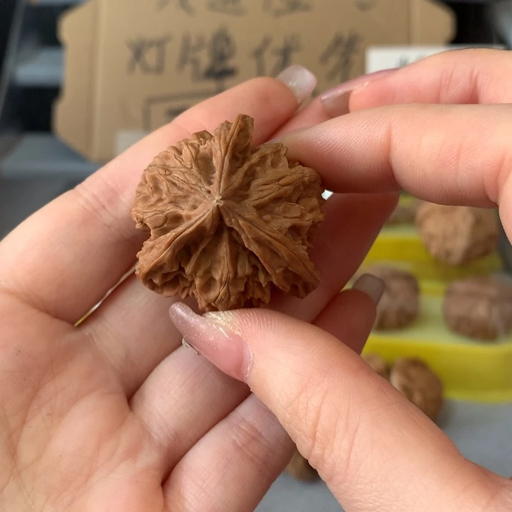翼***李吊坠文玩核桃异形单只，有瑕疵