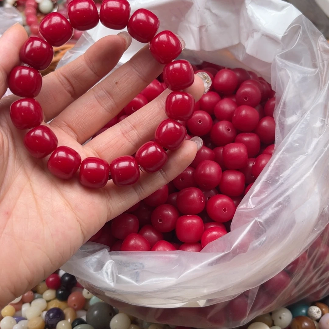 吊坠白玉菩提p q/14mm/35颗沙沙供桶珠