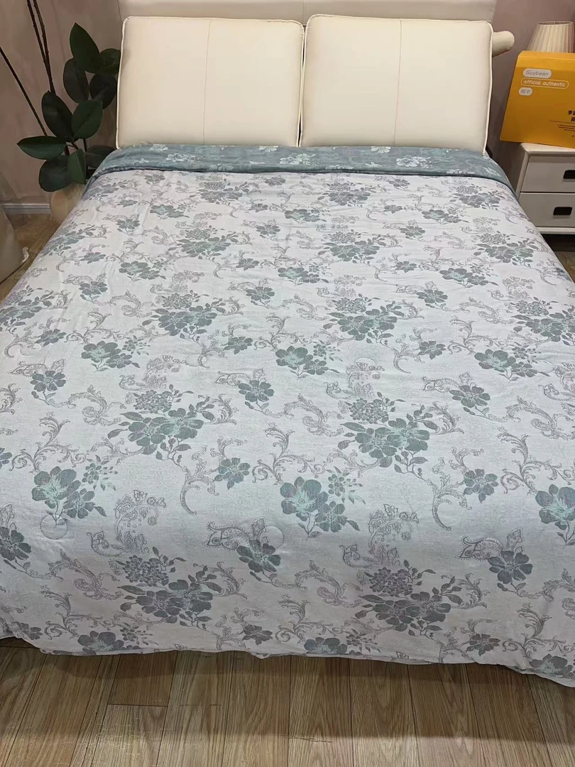 【繁华蓝】150*200cm全棉云锦棉高奢亲肤被柔软可机洗