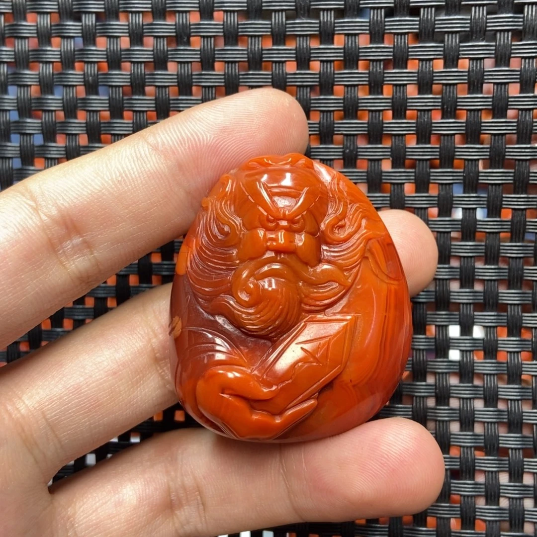 南红玛瑙未镶嵌吊坠(不含链)