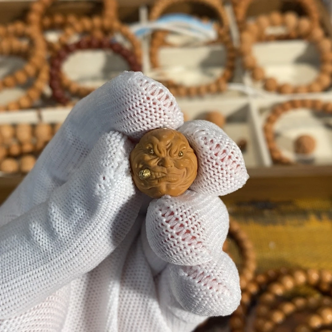 男***一吊坠猴头核桃烟鬼单颗猴头核桃