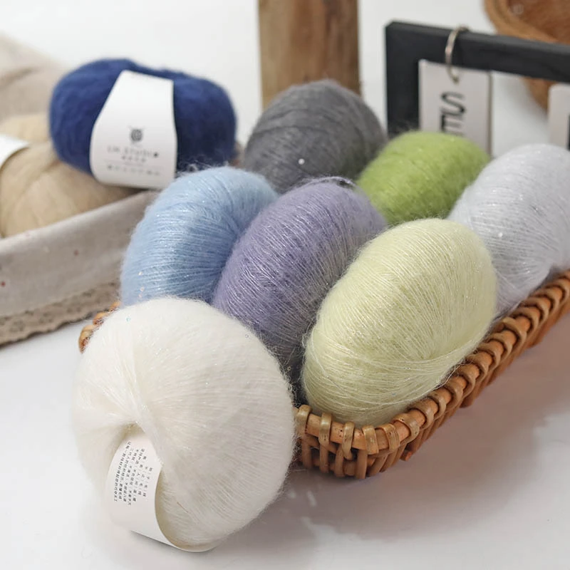 【琳匠毛线】珠片羊绒马海