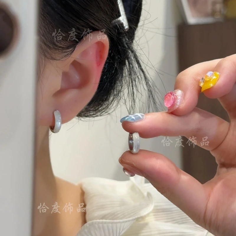 【恰度】夏日新款清透简约设计耳扣-SX