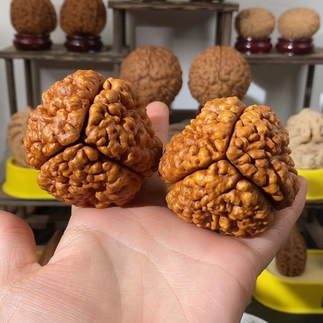 吊坠文玩核桃三瓣脑纹金刚龙脊微瑕5770