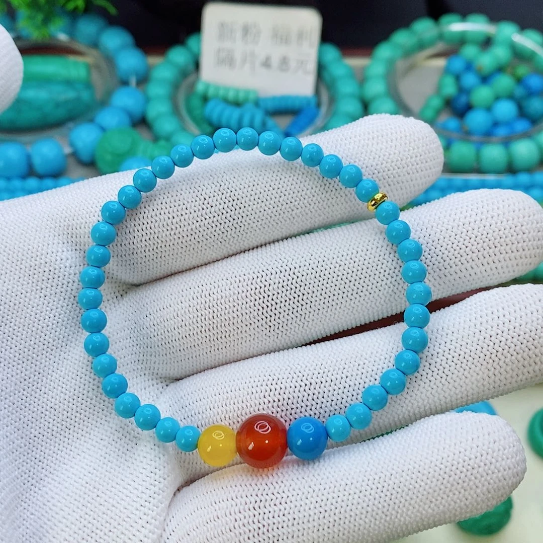 高瓷小米珠手链4mm