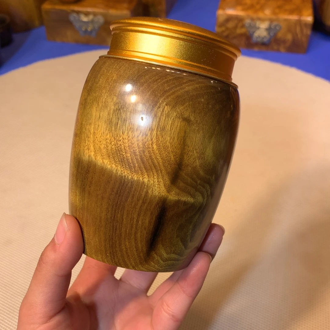 金丝楠阴沉木茶叶罐