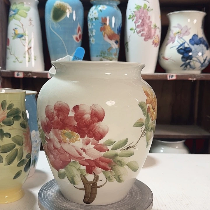 高26口18.5牡丹新款新款陶瓷陶瓷陶瓷