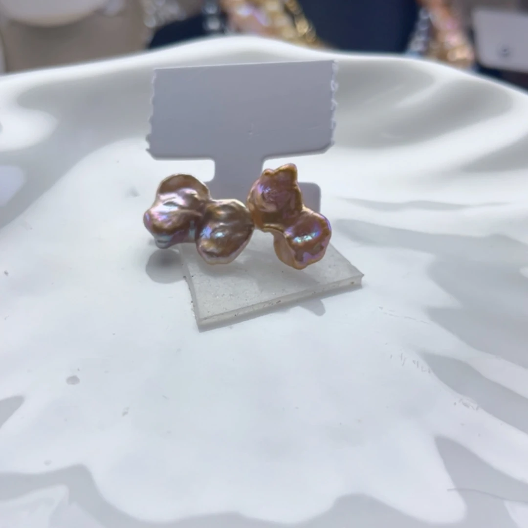 小***糖未镶嵌耳饰淡水珍珠【纯恬】