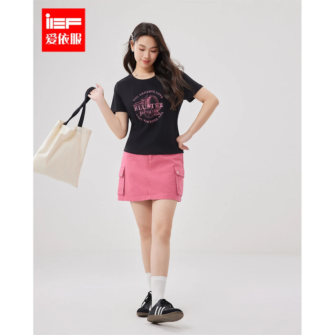 IEF/爱依服大码女装2025夏季新款美式洋气休闲风百搭显瘦上下套裙