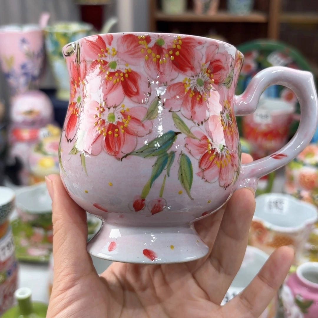 景德镇手绘高温釉下彩陶瓷茶具