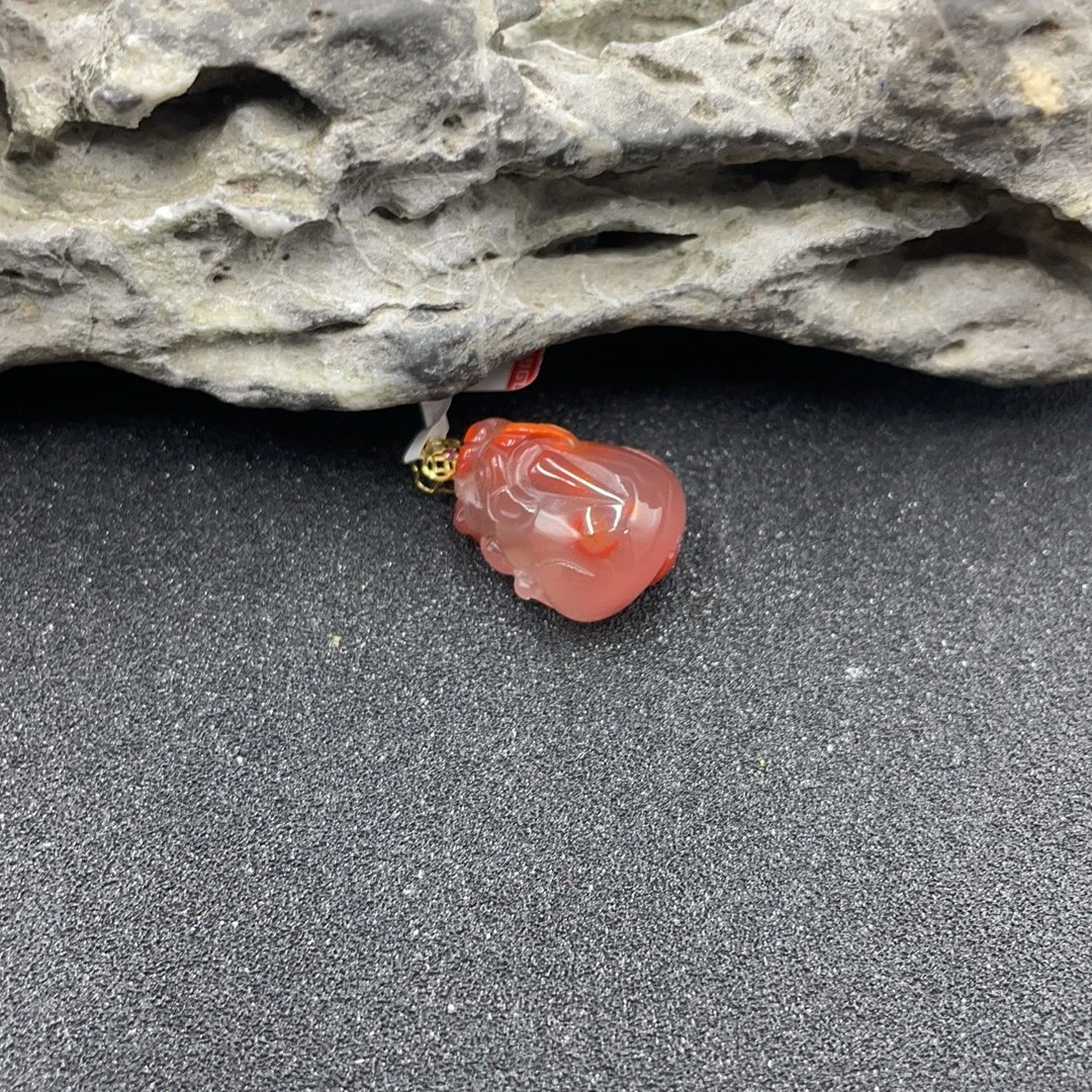 BY0531FPXQ标050 北玉精选 南红貔貅挂件