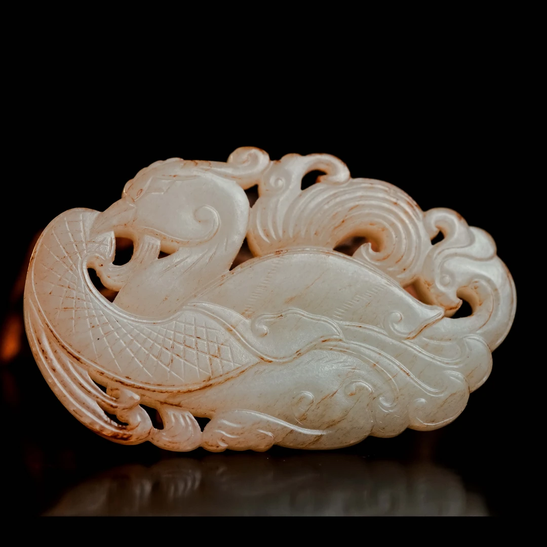 明代和田玉凤鸟佩-NX