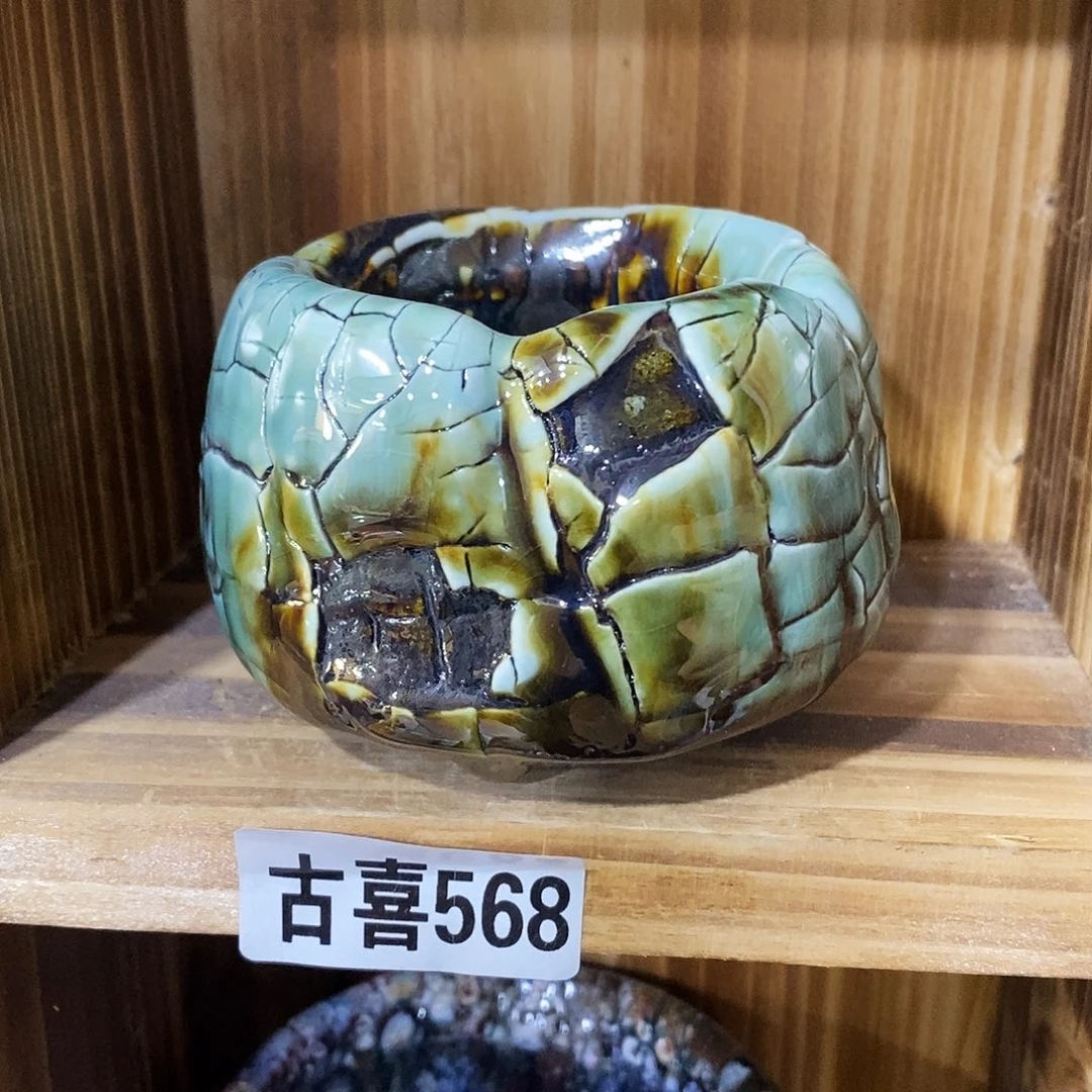 粗陶志野柴烧茶器