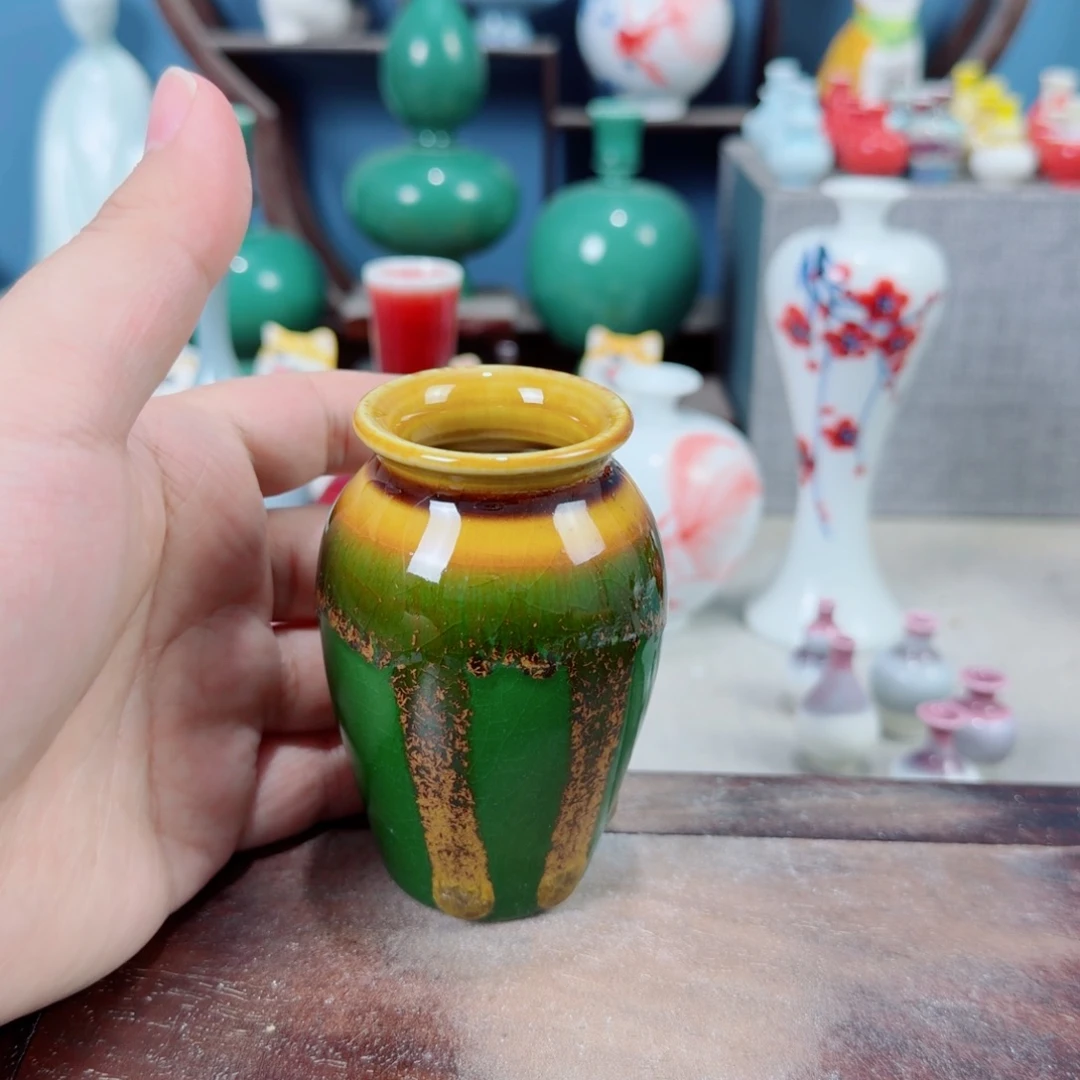 陶瓷手工小花器摆件