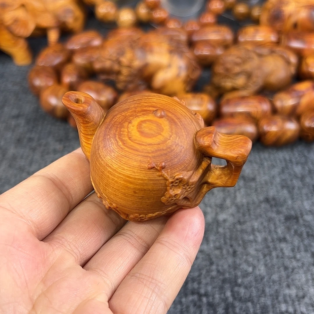 崖柏太行崖柏黑油老壶