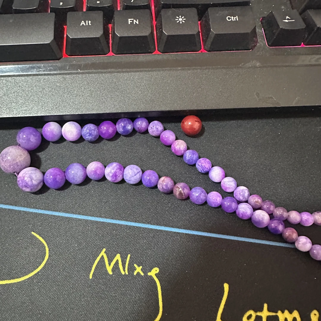 含辰砂工艺品【繁花珠宝甄选】凝胶玉化塔链KCW800109