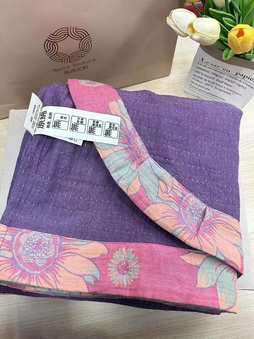 纯棉双层纱花边床单花边不挑