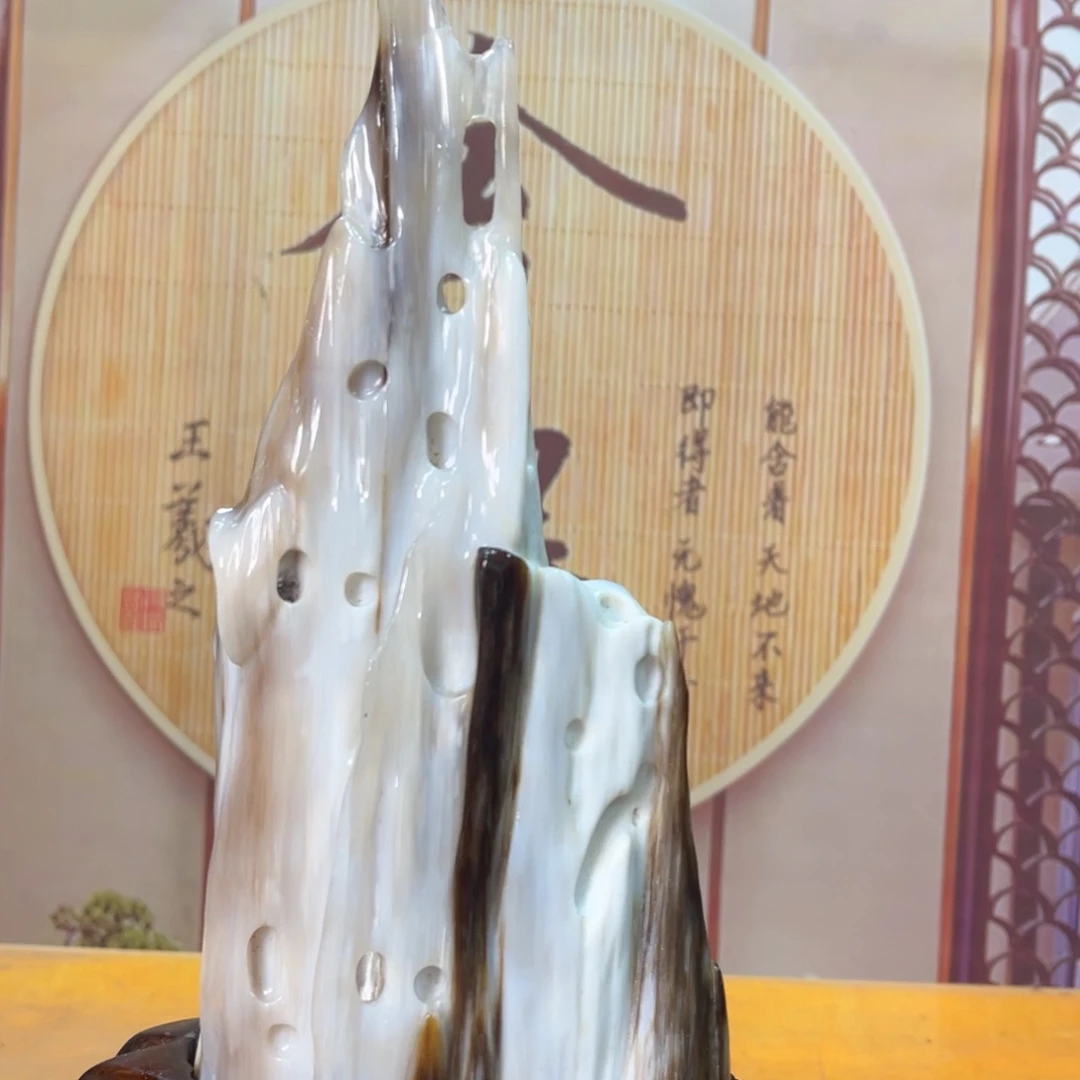 硅化玉（树化玉）未镶嵌摆件
