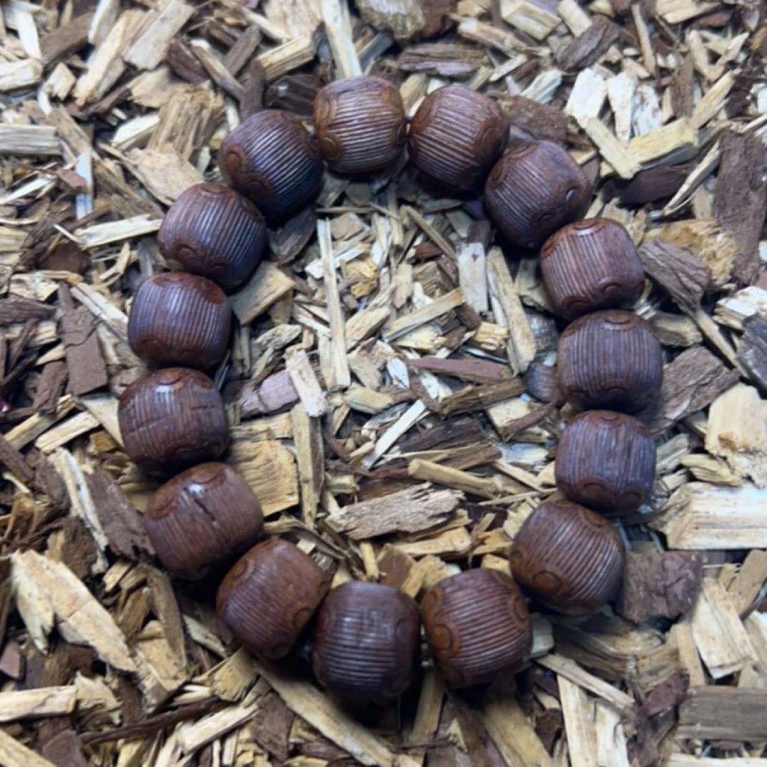 13 福来精选文玩沉香木作手串14mm